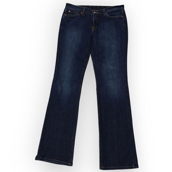 VTG LUCKY BRAND CLASSIC RIDER LONG INSEAM BLUE FIT FLARE JEANS 12/31 - Picture 3 of 10